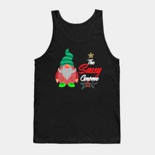 The Sassy Gnome Matching Family Christmas shirt Tank Top